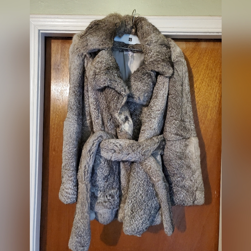 Barbara Lee Vintage Rabbit Fur coat.
